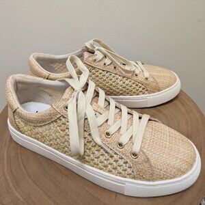 Women's Tan Natural Corkys Keep Scrolling Sneakers NWT Size 9